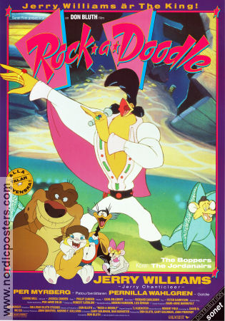 ROCK A DOODLE Movie poster 1991 original NordicPosters