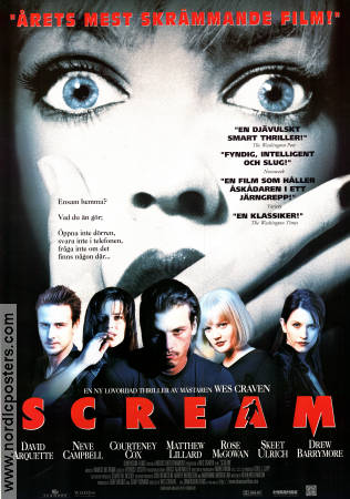 SCREAM Movie poster 1996 original NordicPosters